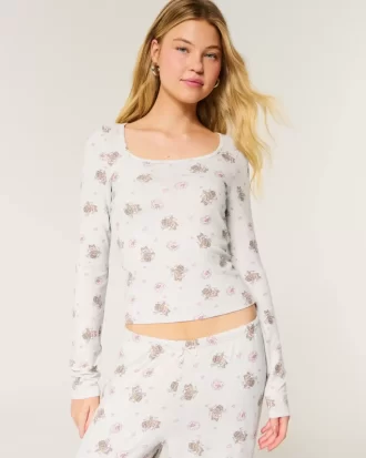 Rahat Ayı Desenli Pijama Üstü