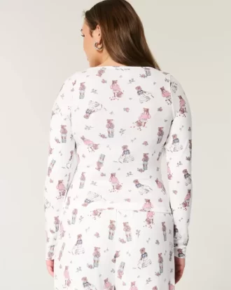 Rahat Ayı Desenli Pijama Üstü