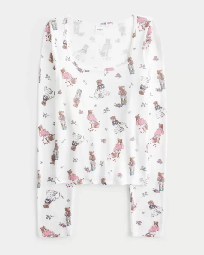 Rahat Ayı Desenli Pijama Üstü Rahat Ayı Desenli Pijama Üstü