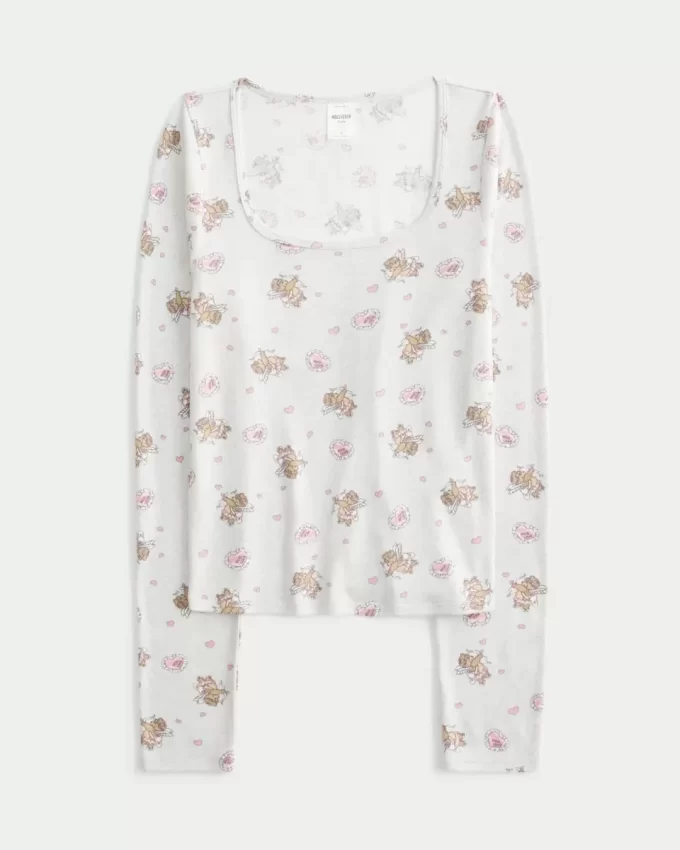Rahat Ayı Desenli Pijama Üstü Rahat Ayı Desenli Pijama Üstü