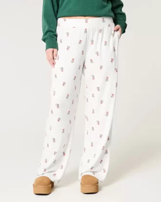 Rahat Geniş Paça Pijama Pantolonu