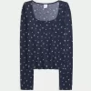 Rahat Çiçek Desenli Pijama Üstü Rahat Çiçek Desenli Pijama Üstü