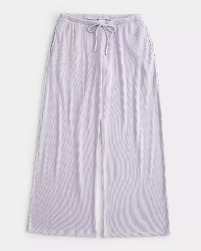 Rahat Kaburga Bağcıklı Bol Pantolon