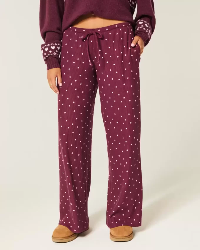 Rahat Kaburgalı Geniş Paça Pantolon Rahat Kaburgalı Geniş Paça Pantolon
