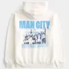 Rahat Manchester City Grafik Kapüşonlu Üst