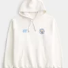 Rahat Manchester City Grafik Kapüşonlu Üst