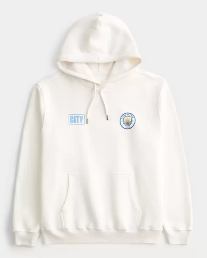Rahat Manchester City Grafik Kapüşonlu Üst