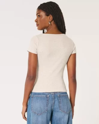 Ribanalı Kısa Kollu Icon Henley