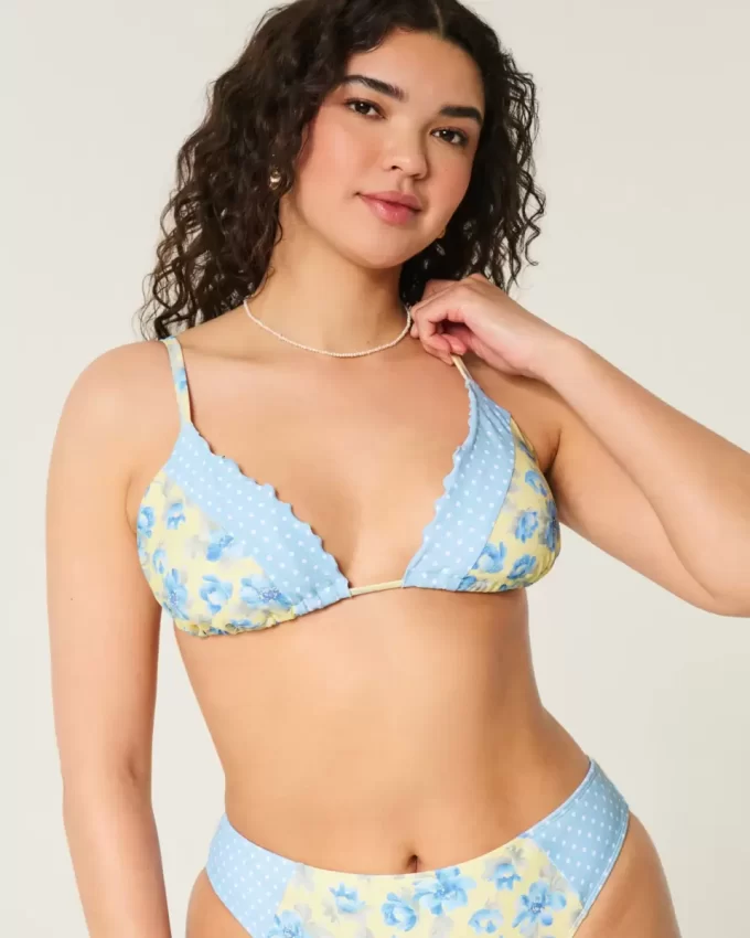 Ruffle Edge Üçgen Bikini Üstü Ruffle Edge Üçgen Bikini Üstü
