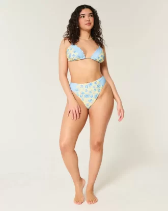 Ruffle Edge Üçgen Bikini Üstü