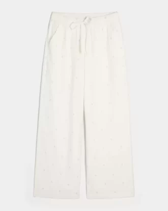 Seersucker Bol Pantolon