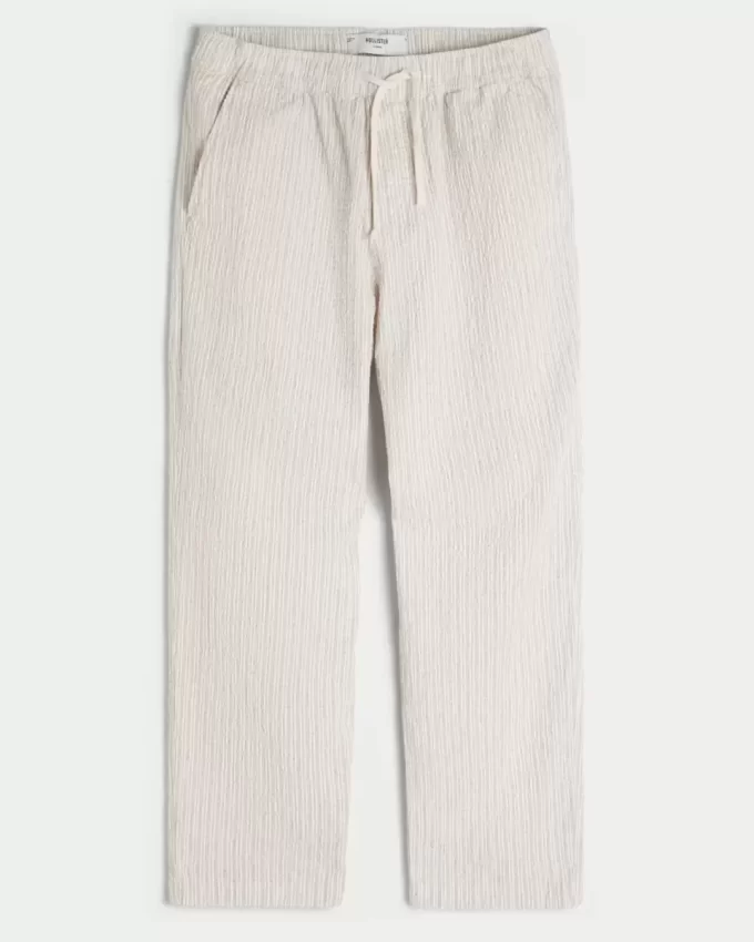 Seersucker Bol Pantolon