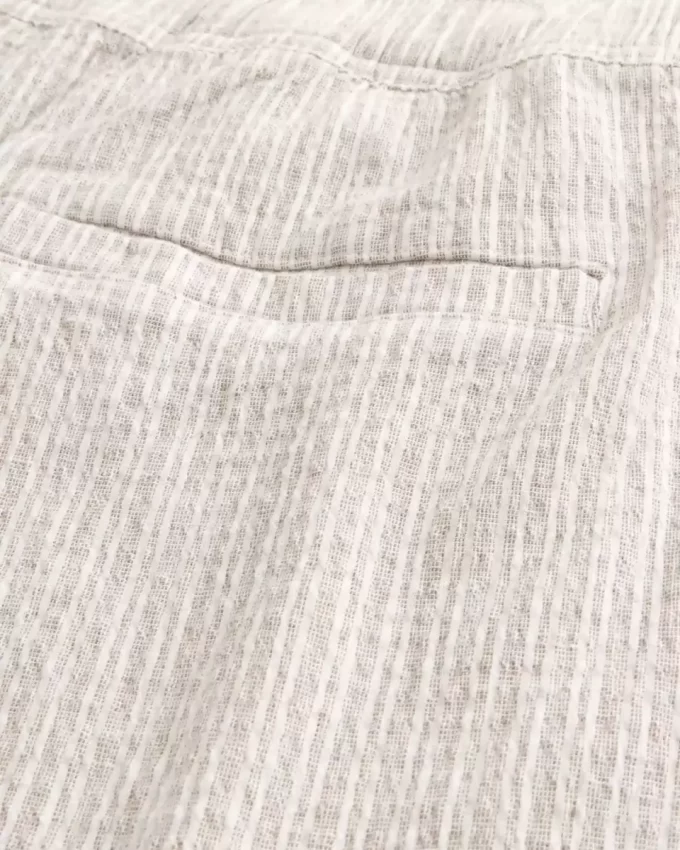 Seersucker Bol Pantolon