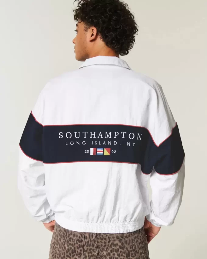 Southampton NY Grafik Fermuarlı Ceket