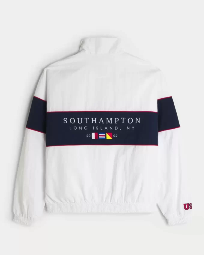 Southampton NY Grafik Fermuarlı Ceket