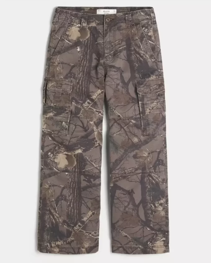 Süper Bol Kamuflaj Kargo Pantolon