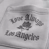 Süper Bol Los Angeles Arka Cepli Grafik Eşofman Altı