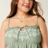 Straplez İşlemeli Babydoll Elbise