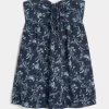 Straplez Volanlı Babydoll Mini Elbise