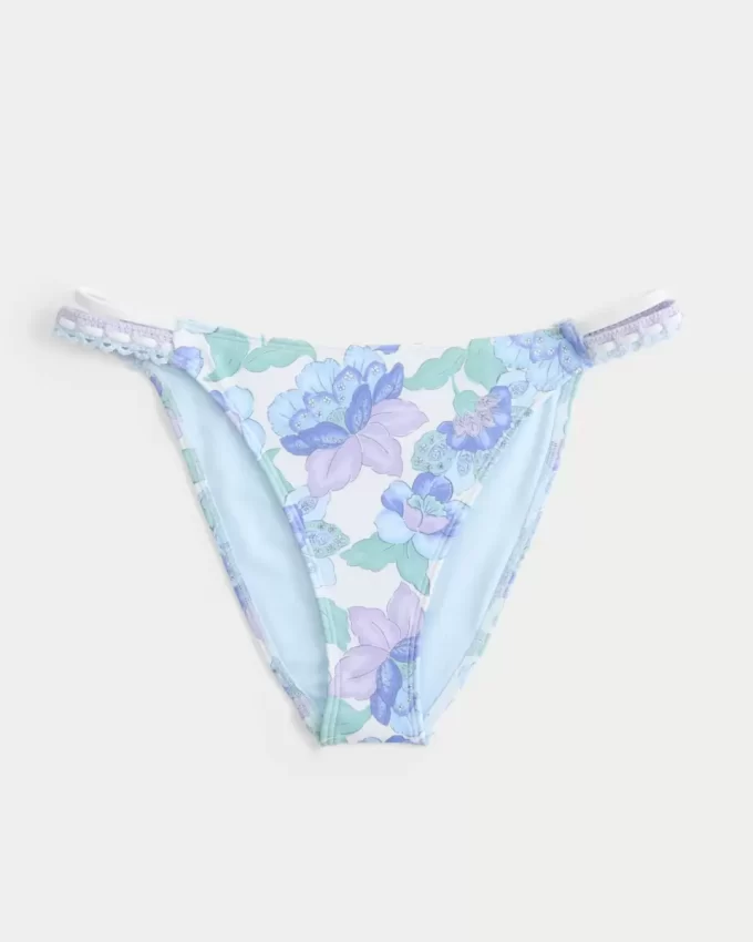 Tığ İşi Karışık Yüksek Paçalı Bikini Altı