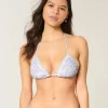 Tığ İşi Kenarlı Askılı Üçgen Bikini Üstü