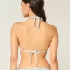 Tığ İşi Kenarlı Askılı Üçgen Bikini Üstü