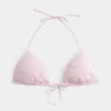 Tığ İşi Pullu Üçgen Bikini Üstü