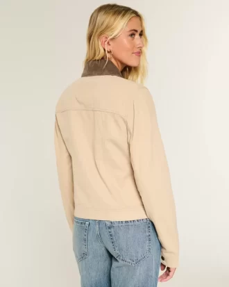 Twill Fermuarlı Ceket