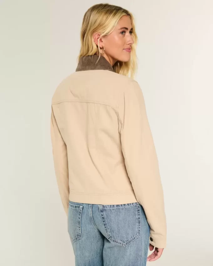 Twill Fermuarlı Ceket