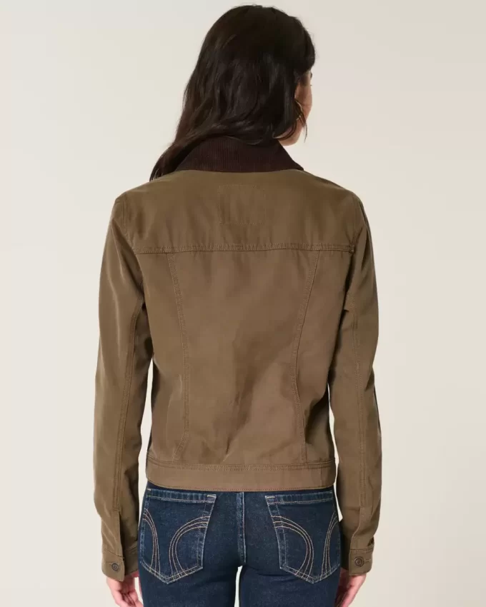 Twill Fermuarlı Ceket