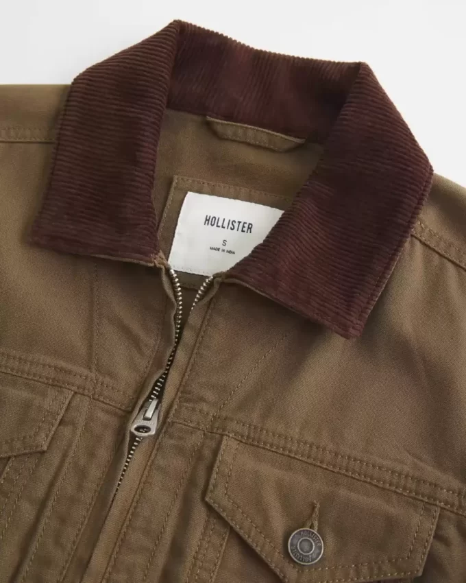 Twill Fermuarlı Ceket