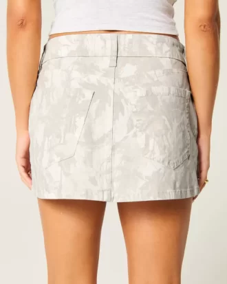 Twill Kamuflaj Mini Etek
