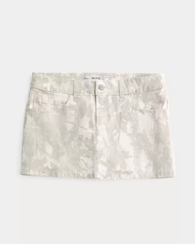 Twill Kamuflaj Mini Etek