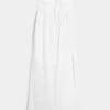 Twist Bust Eyelet Straplez Midi Elbise