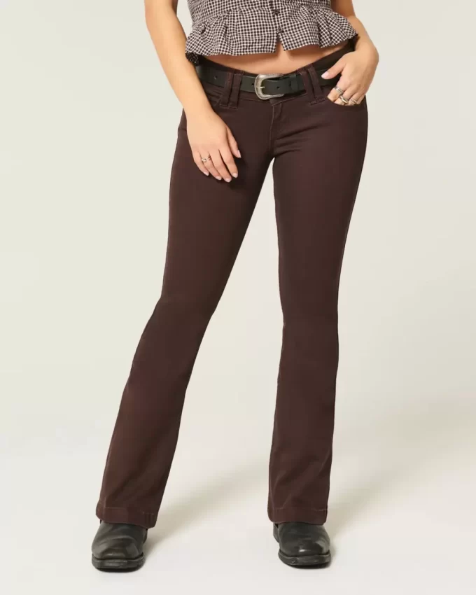 Ultra Düşük Bel Bootcut Pantolon