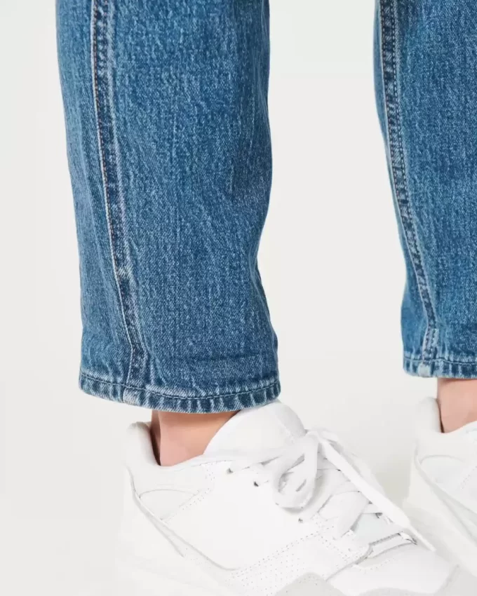 Ultra Yüksek Bel Koyu Yıkama Mom Jean