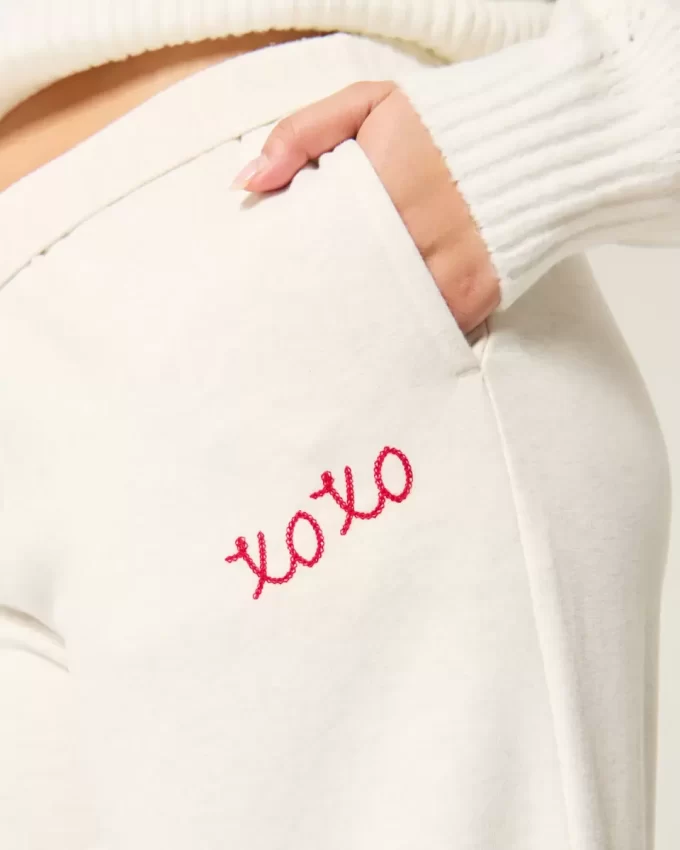 XOXO Grafik Geniş Paça Eşofman Altı