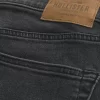 Yıkanmış Siyah Düz Kot Pantolon