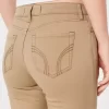 Yüksek Bel Haki Süper Dar Pantolon