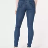 Yüksek Bel Koyu Yıkama Süper Dar Kot Pantolon