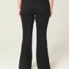 Yüksek Bel Siyah Flare Pantolon