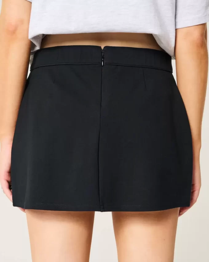 Yüksek Katlı Ponte A-Line Mini Skort Yüksek Katlı Ponte A-Line Mini Skort