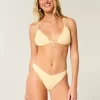 Yüksek Paça V Bel Jakarlı Şımarık Bikini Altı